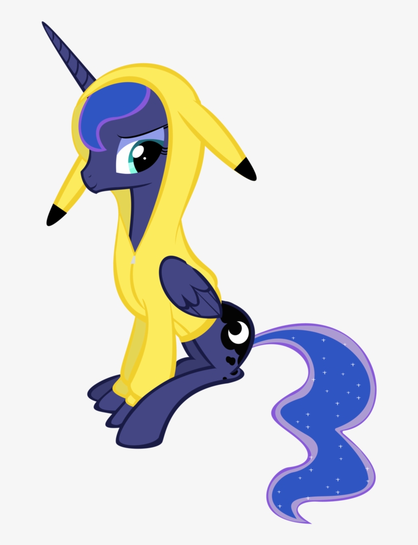 Squishypony, Clothes, Dead Source, Hoodie, Pikachu, - Princess Luna Mlps, transparent png #4113962