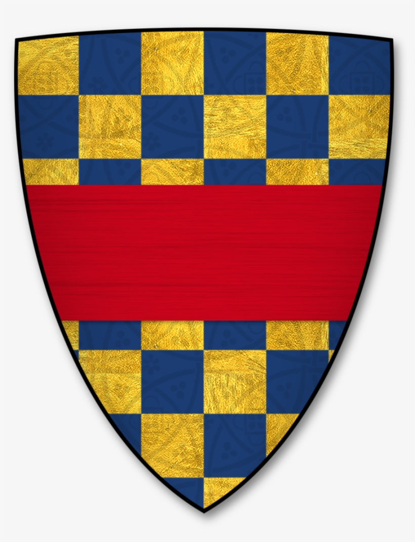 Armorial Bearings Of The Clifford Family Of Perrystone - Tapete Quadriculado Preto E Branco, transparent png #4114264