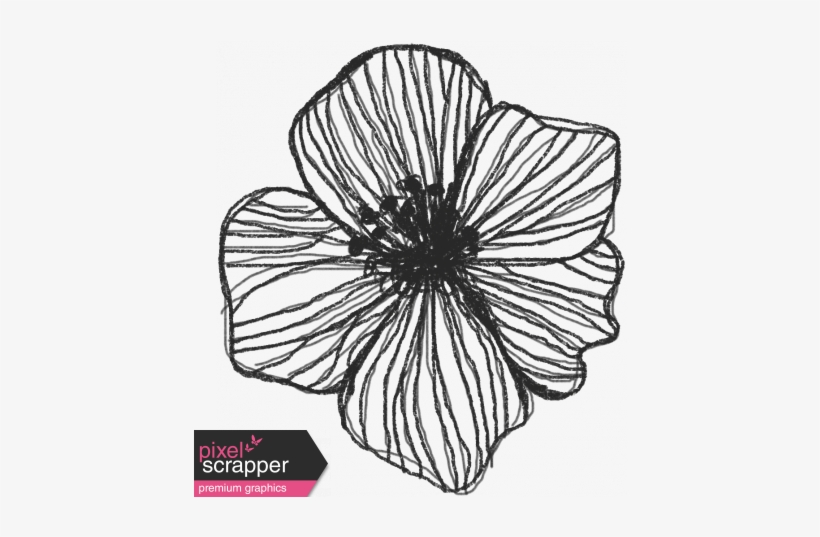 Fresh - Elements - Drawn Flower - Digital Scrapbooking, transparent png #4114590