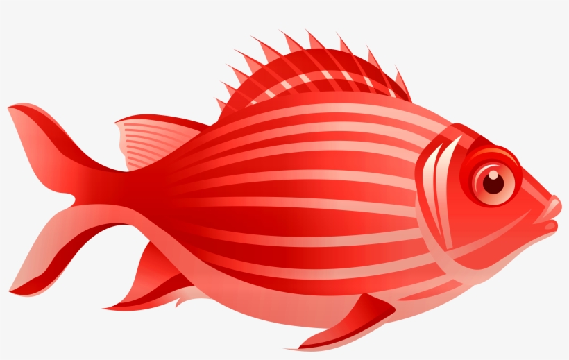 Red Fish Png Clip Art - Clip Art, transparent png #4114672