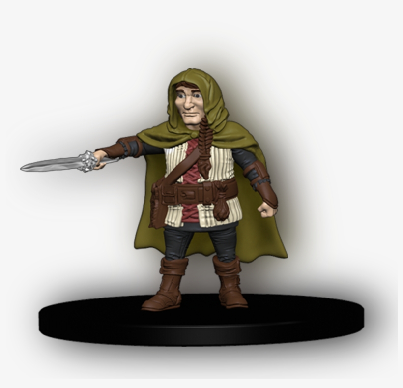 Lightfoot Rogue - Dungeons & Dragons Icons Of The Realms: Starter, transparent png #4114848