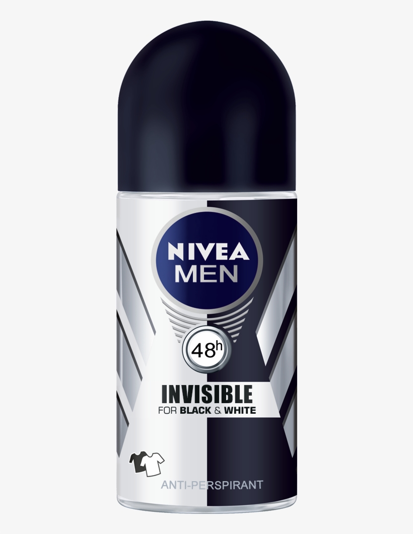 Nivea Invisible Black And White Roll, transparent png #4114850