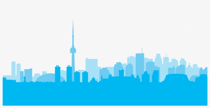 Get Info - Chicago Skyline Png Blue, transparent png #4114946