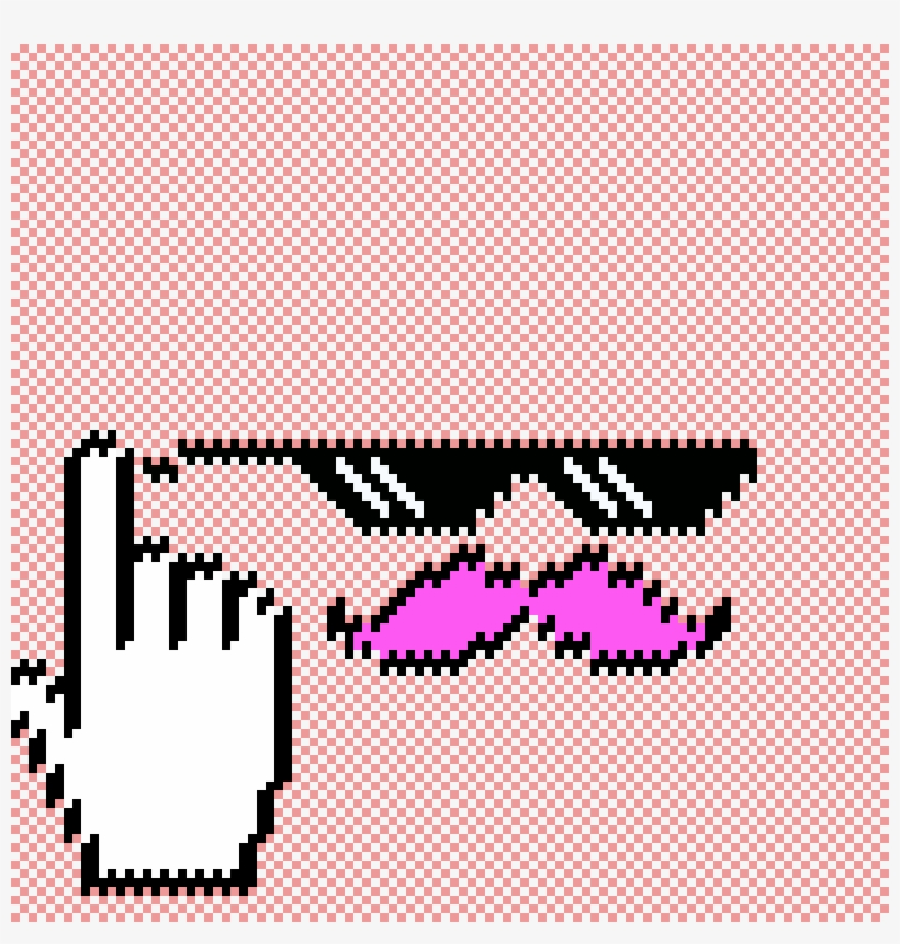 Invisible Man In Spike Art - Middle Finger Cursor .png, transparent png #4114947