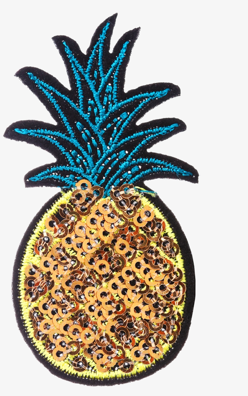 Sequins Golden Pineapple Patch - Pineapple, transparent png #4115280