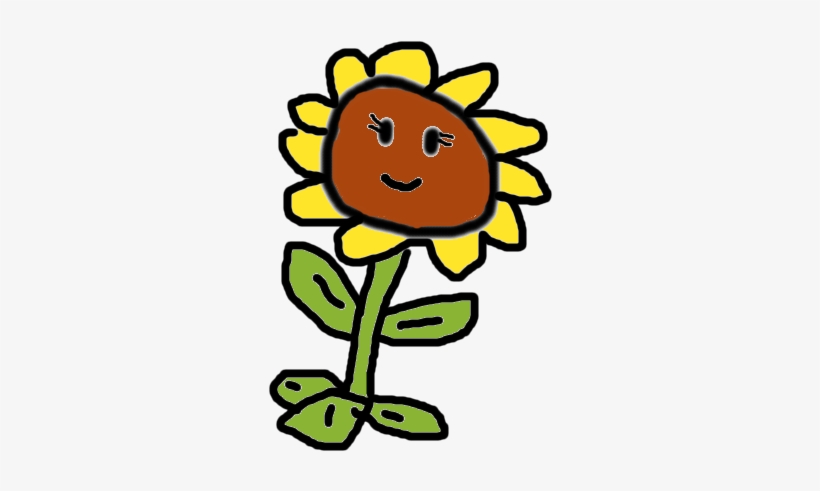 Badly Drawn Sunflower By Leo - Badly Drawn Plant, transparent png #4115283