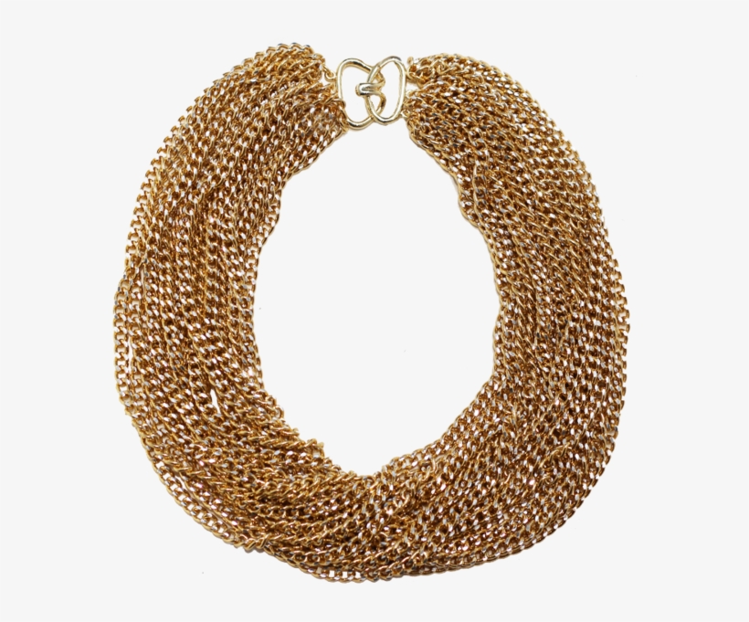 Gold Chain Necklace - Necklace, transparent png #4115312