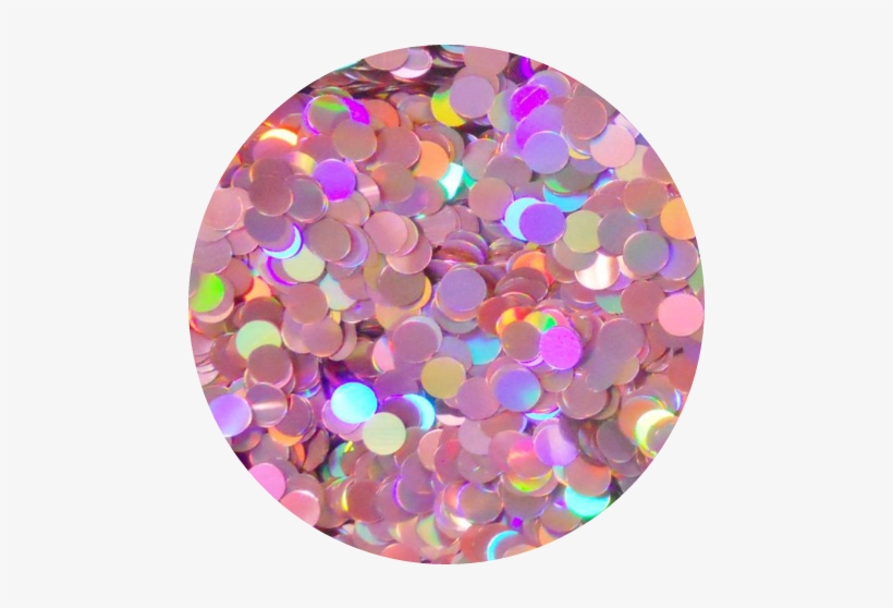 Circle Glitter Sequins Pink Aesthetic Hologram Holograp - Aesthetic Backgrounds, transparent png #4115313