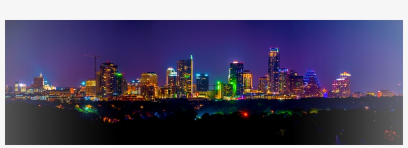 Faded Austin Skyline - Texas, transparent png #4115539