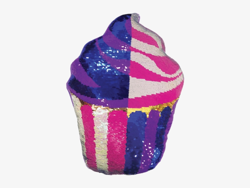 Picture Of Cupcake Reversible Sequin Pillow - Iscream Sequin Pillow, transparent png #4115542