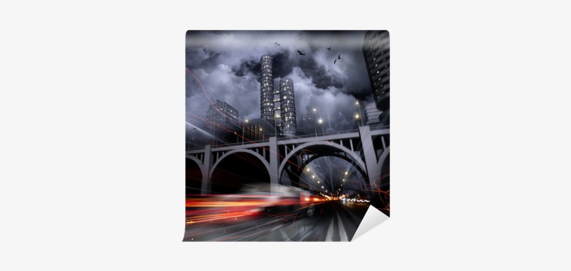 Next Innovations Smoky City On Dome Wall D Cor, Orange, transparent png #4115753