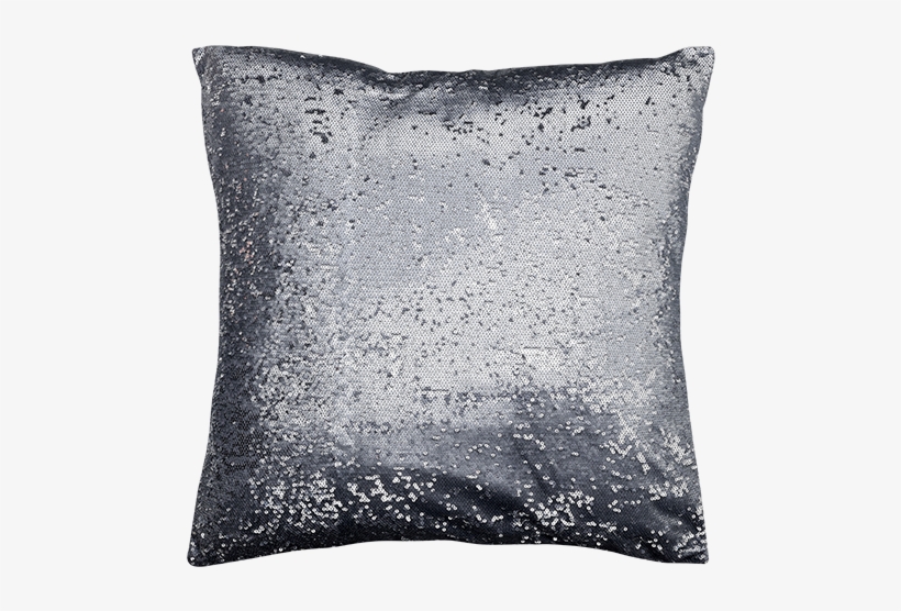 Image For 20x20" Decorative Pillow With Silver Sequins - Cushion, transparent png #4115951