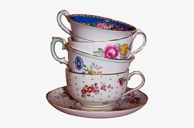 Vintage China Stack 3 - Cup, transparent png #4116532