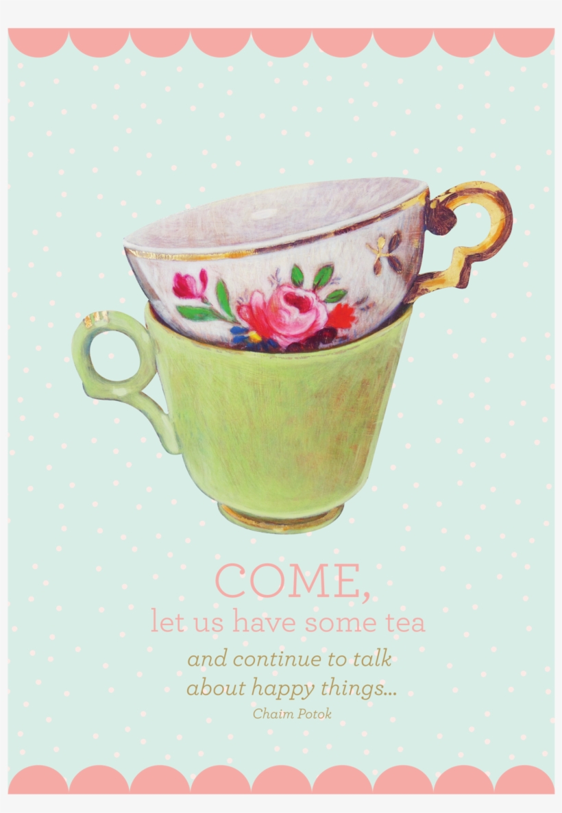 Rice Plakat Vintage Tea Cups, transparent png #4116818