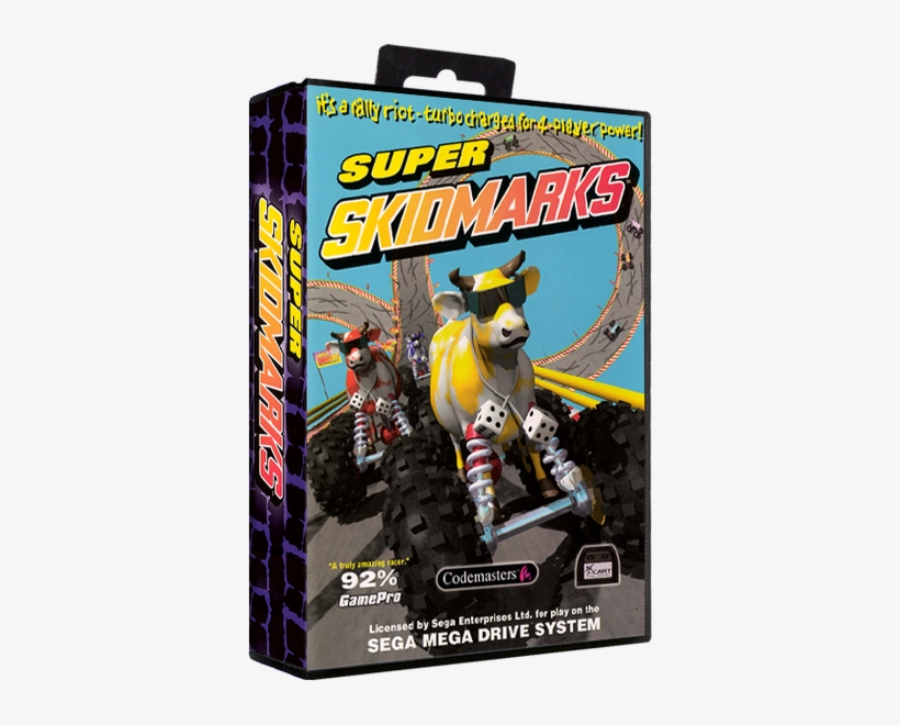 Super Skidmarks - Super Skidmarks Sega Genesis, transparent png #4117311