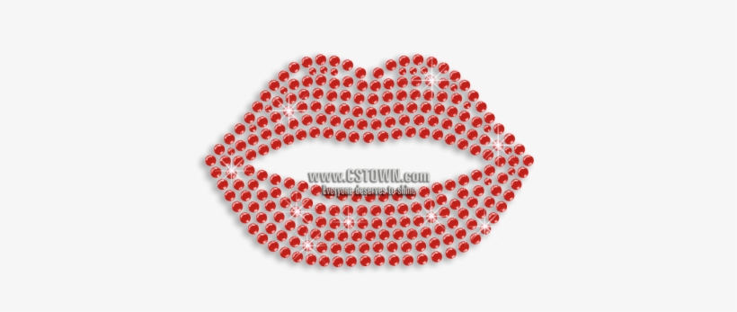 Red Lips Sexy Kiss Iron-on Rhinestone Transfer - Jet Carrom Striker Online Buy, transparent png #4117793