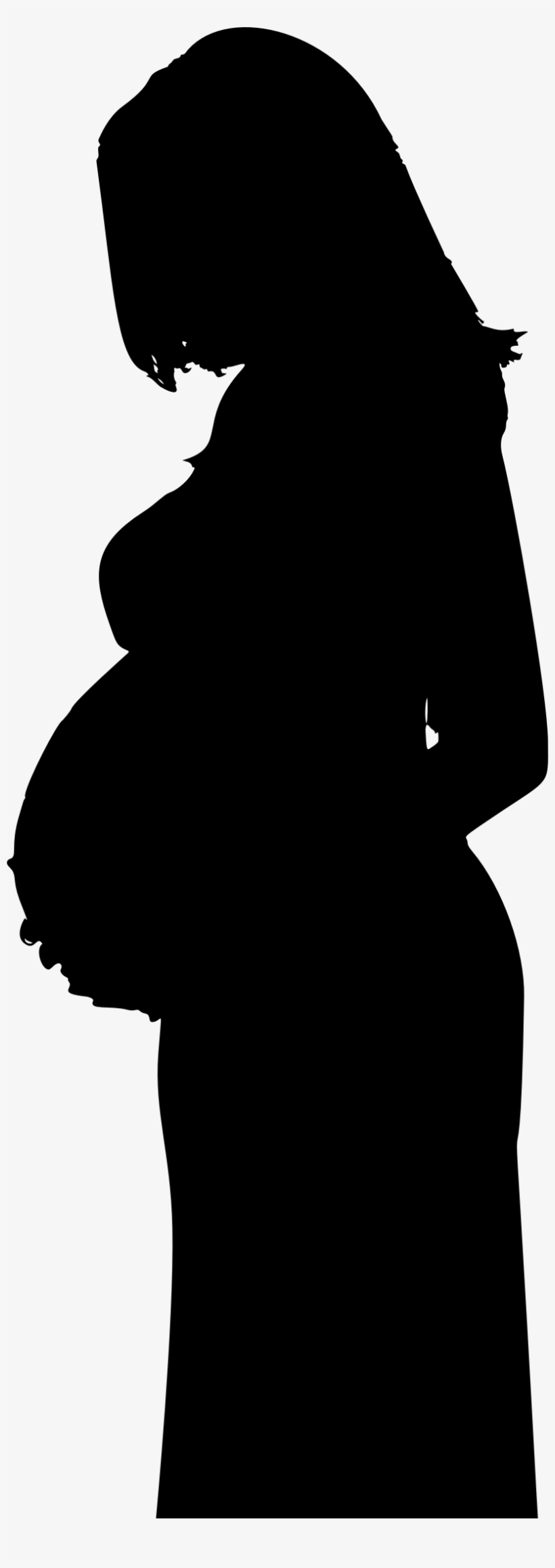 Pregnant Silhouette Png Download - Mother Silhouette, transparent png #4118114