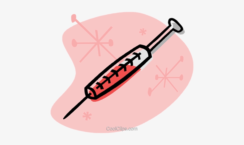 Syringe Royalty Free Vector Clip Art Illustration - Syringe, transparent png #4118323