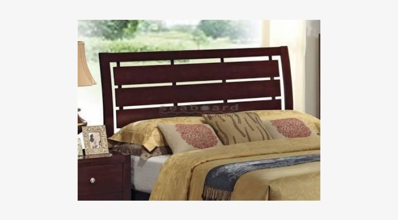 Solid Wood Bed With Slotted Headboard With Mattress - Crown Mark Evan Queen Bed, transparent png #4118616