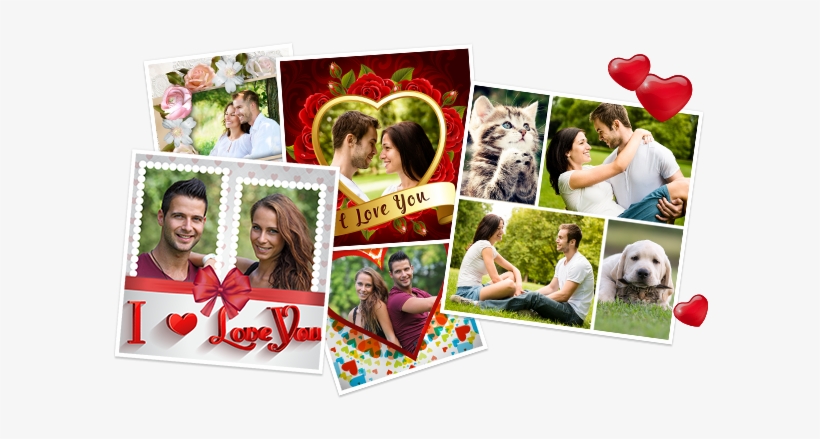 Collage Photo Love Love Collage Myprintly Ideas - Praying Kitty Ornament (round), transparent png #4119226