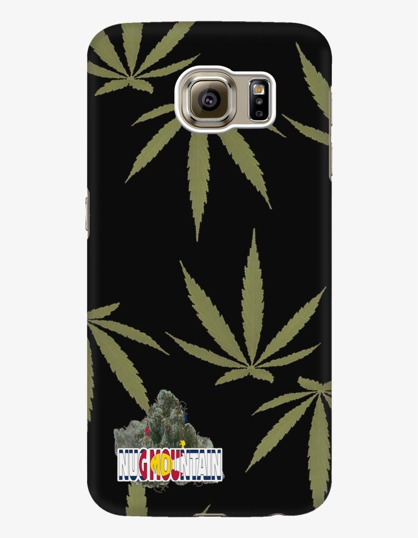 Large Weed Leaf Pattern Phone Case - Mobile Phone, transparent png #4119249
