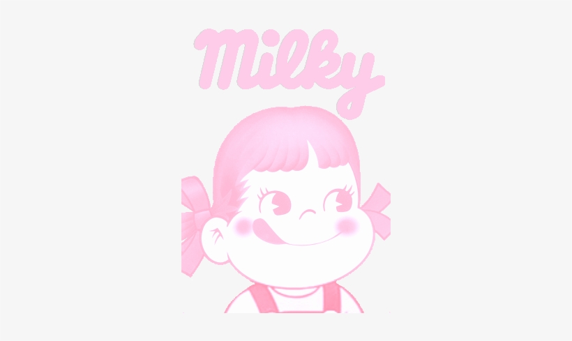 #kawaii #pink #cute #pastel #sweets #milky #japanese - Peko, transparent png #4119385