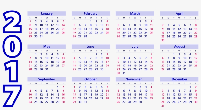 Calendarios 2017 Y 2018 Calendario Puro Pelo - Kalendár 2017, transparent png #4119386