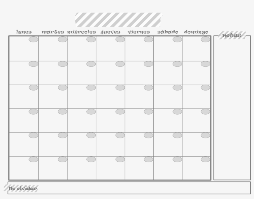 Calendario Para Rellenar En Word Espaol - Divided, transparent png #4119451