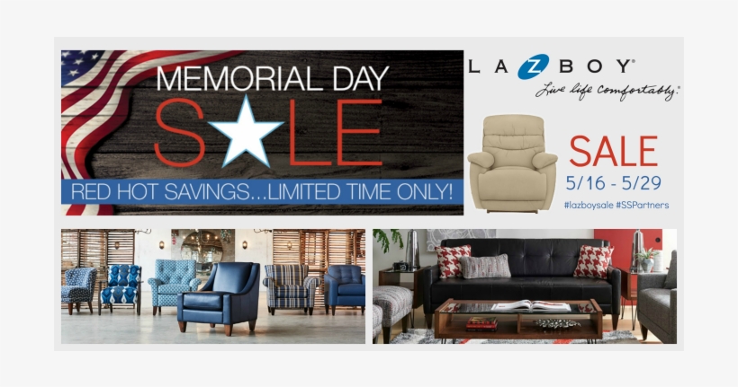 La Z Boy's Annual Memorial Day Sale Ad - La-z-boy, transparent png #4119691