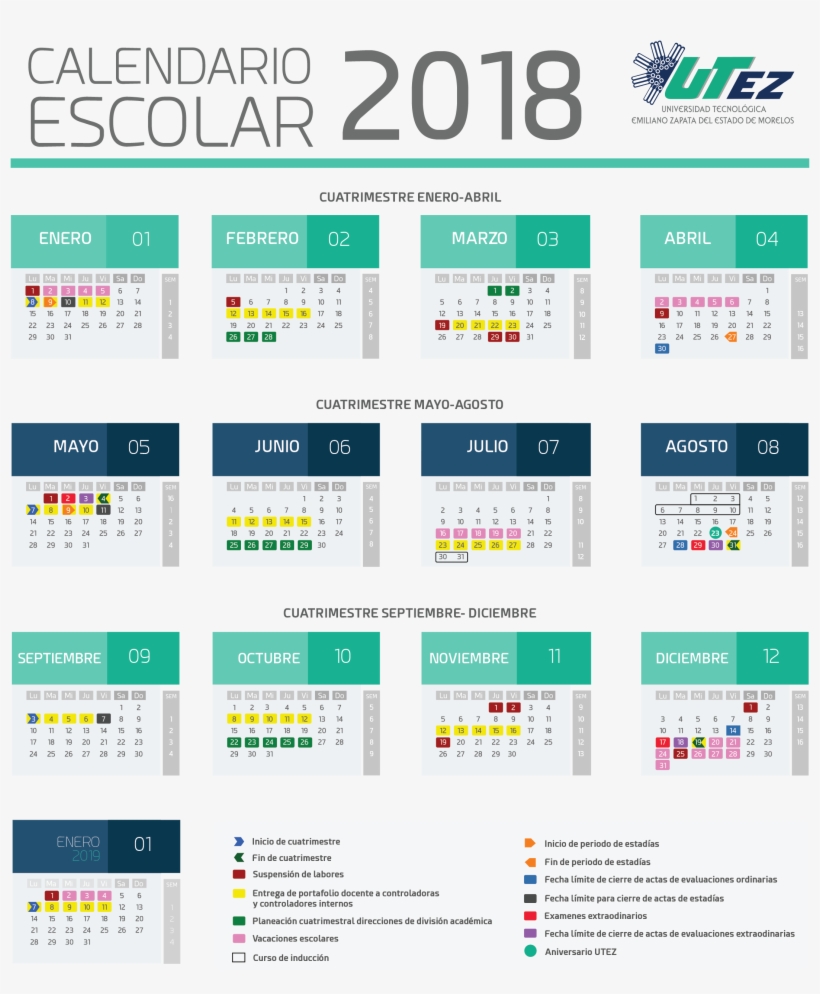 Calendario - Utez, transparent png #4119718