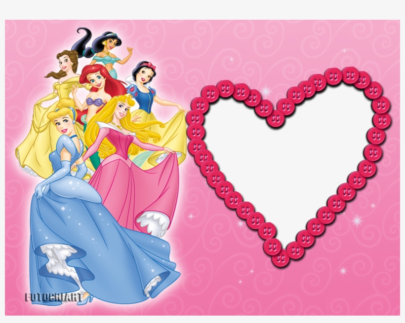 Molduras Das Princesas Disney - Disney Princess Birthday Backgrounds, transparent png #4119864