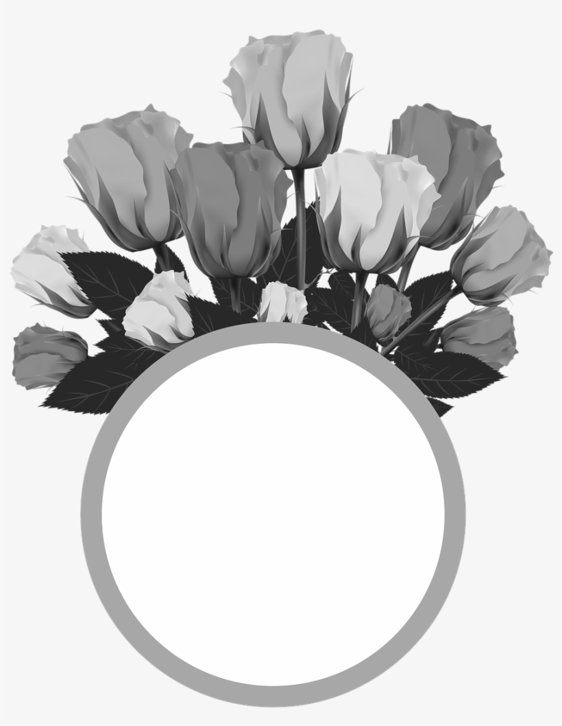 Collage Flowers H W Photo - Chinese Food Black N White Collage Png Transparent, transparent png #4119931