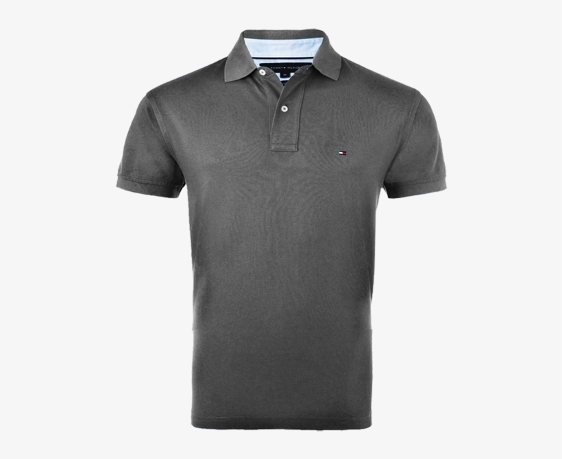 ~tommy Hilfiger Ivy Dark Grey Polo Shirt - Shirt, transparent png #4119933