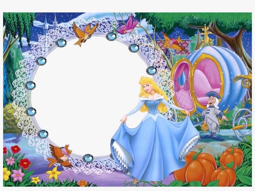 Molduras De Princesas - Clementoni Cinderella Floor Puzzle (40 Piece), transparent png #4119997