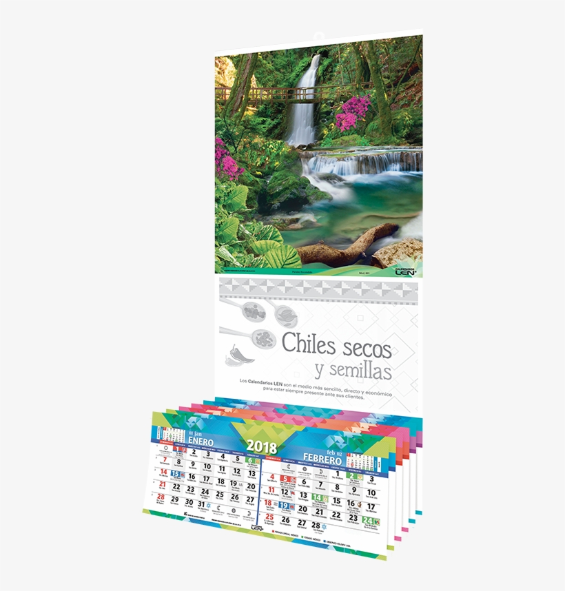Calendario De Pared Con Varilla [paraíso Escondido - Calendario De Varilla Len, transparent png #4120069