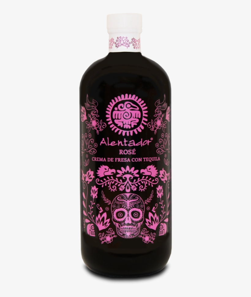 Alentador® Rosé Crema De Fresa Con Tequila Está Elaborado - Alentador Crema Fresa, transparent png #4120442