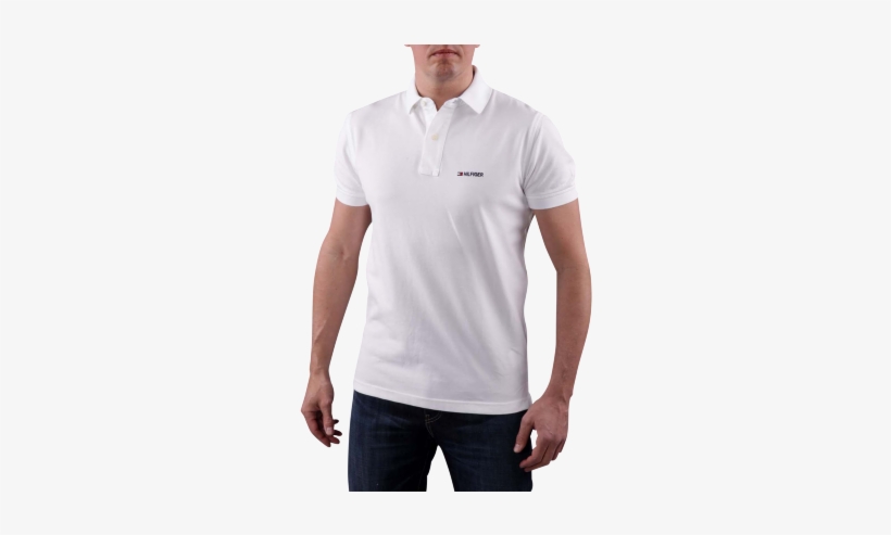 Tommy Hilfiger Flag Polo White - Tommy Polo Shirts Png, transparent png #4120493