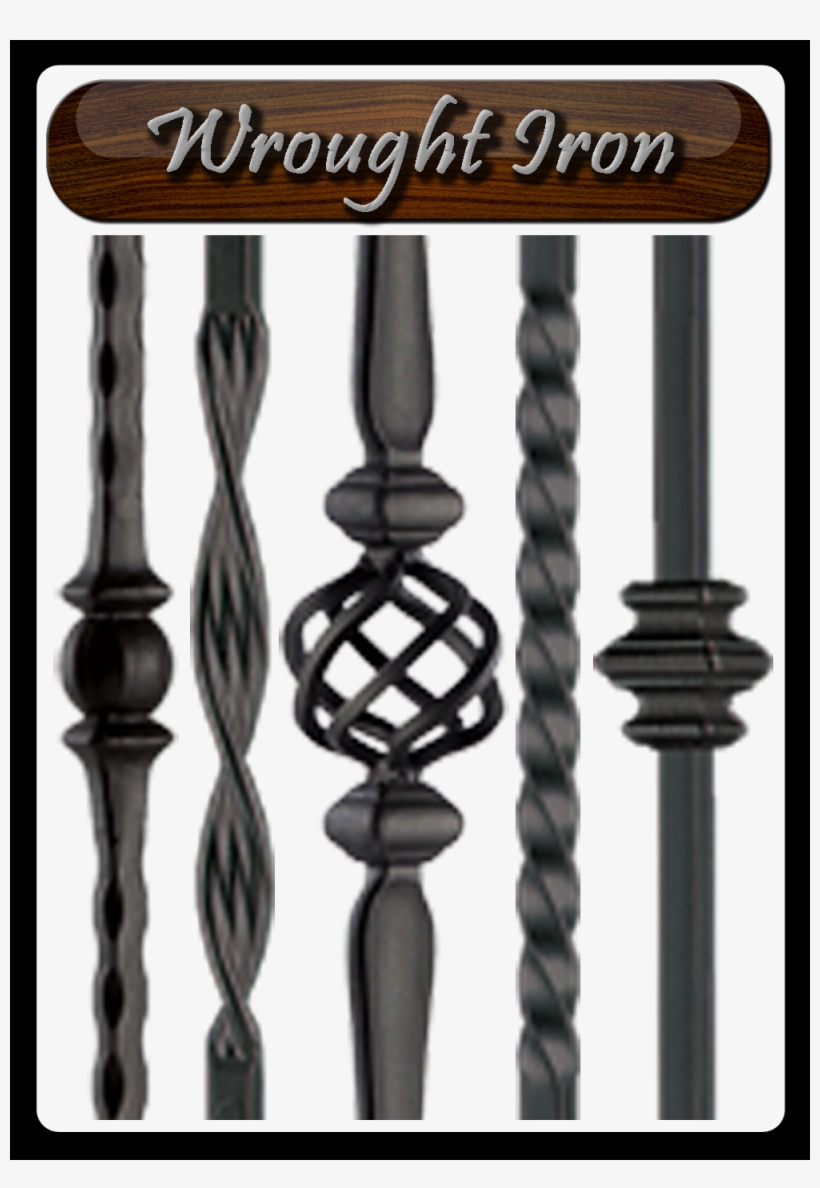 Wrought Iron Stair Spindles - Handrail, transparent png #4120717