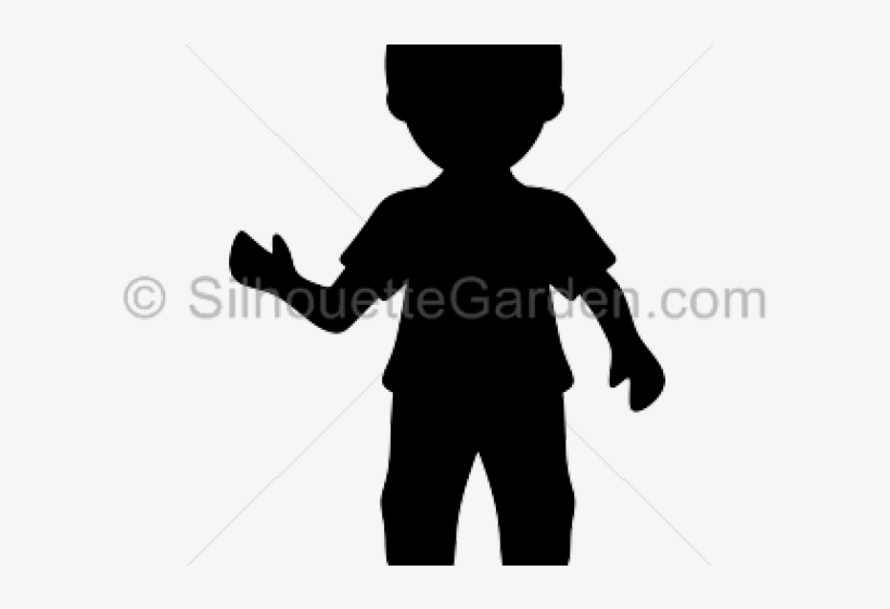 Silhouette Clipart Boy - Clip Art, transparent png #4120739