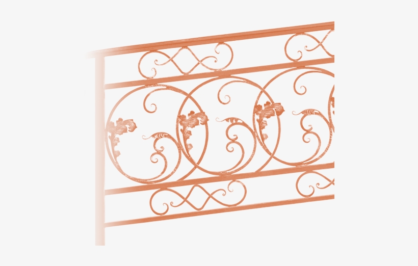 Wrought Iron Railings - Wrought Iron, transparent png #4121031