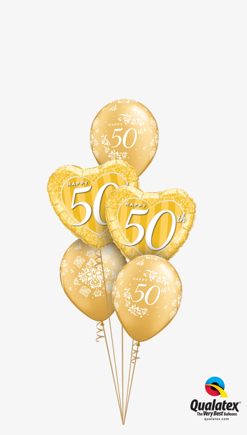 Get 50th Anniversary Classic Helium Balloons Delivered - 50th Balloons, transparent png #4121036