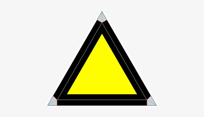 I Converted That To The Png, Added A White Line At - Triangle, transparent png #4121328