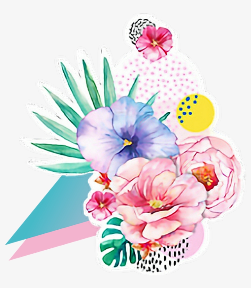 Frame Mask Triangle Flower Border Decoration - Illustration, transparent png #4121377