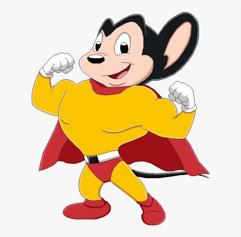 Mighty Mouse Cartoon - Mighty Mouse Png, transparent png #4121510