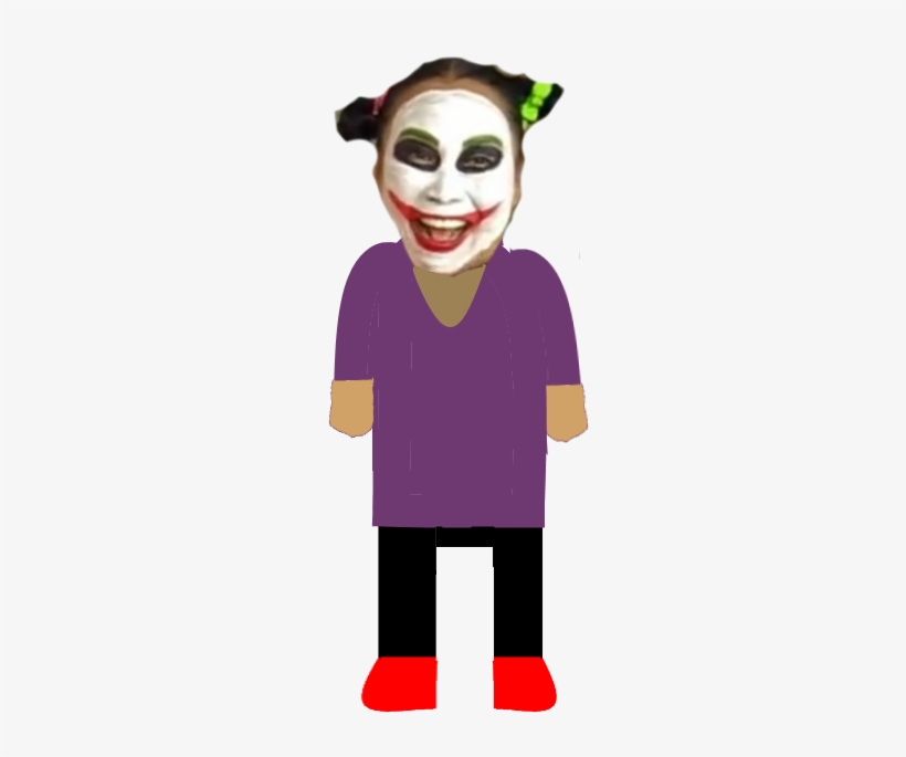 Joker Girl Front View - Wiki, transparent png #4121814