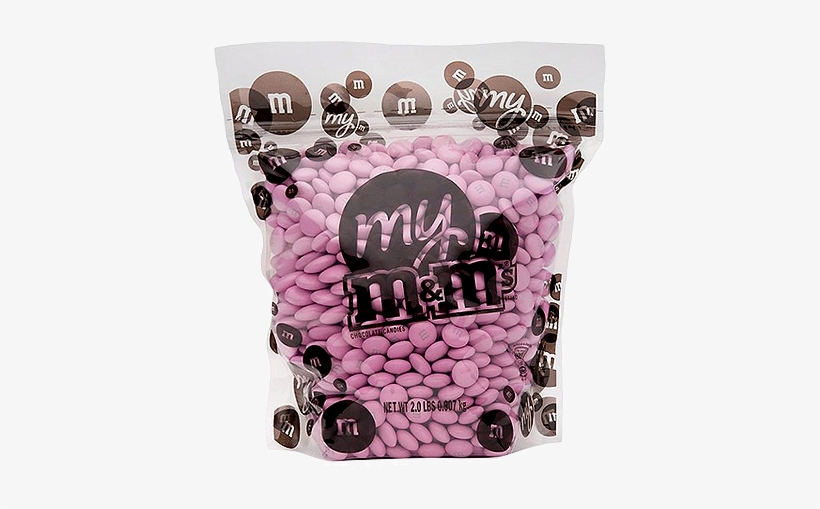 Light Pink M&m's Chocolate Candy 2-lb Bulk Bag For - M&m's My M's Light Pink Chocolate Candies, 2 Lbs, transparent png #4122223