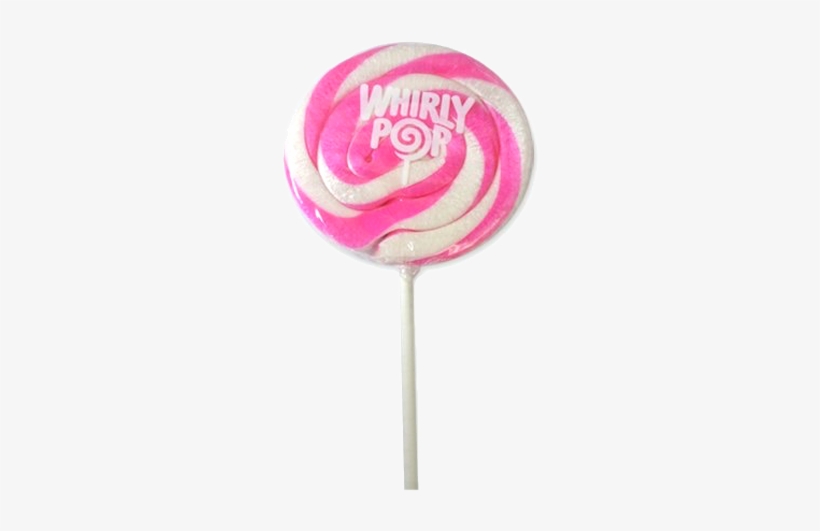Light Pink & White Bubble Gum Whirly Pop - Lollipop, transparent png #4122333