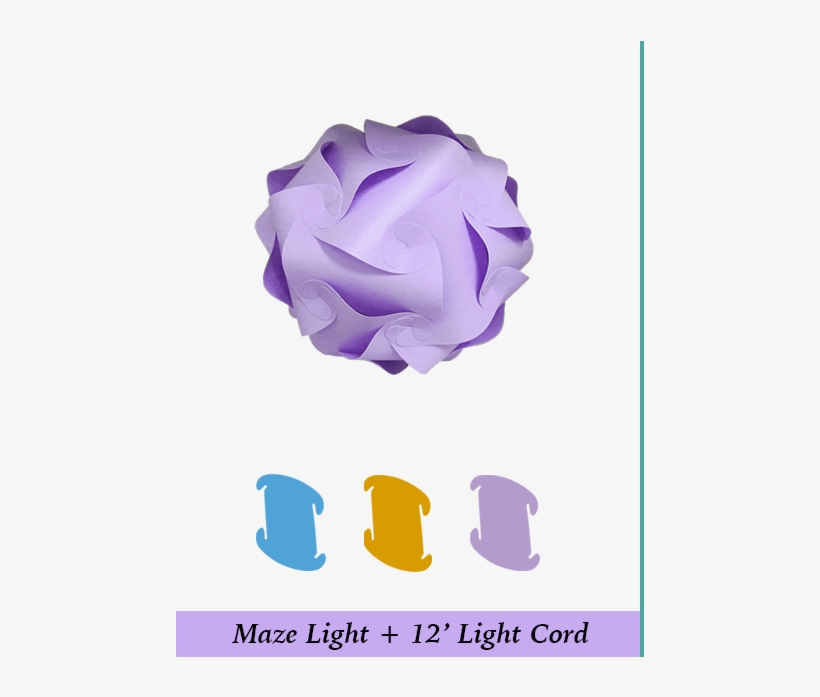 Purple Infinity Light - Infinity Puzzle Lights Puzzle Lamp Shade Modern Pendant, transparent png #4122353