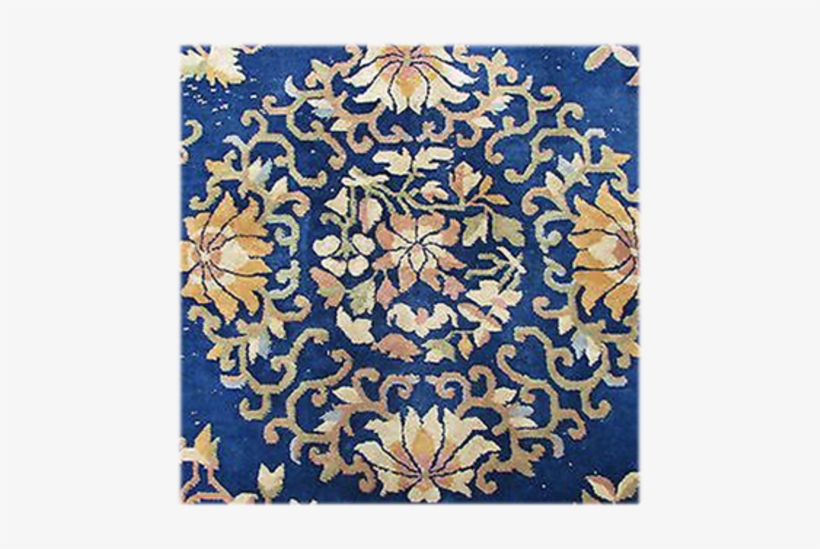 Oriental Blue Chinese Rug - Motif, transparent png #4122435