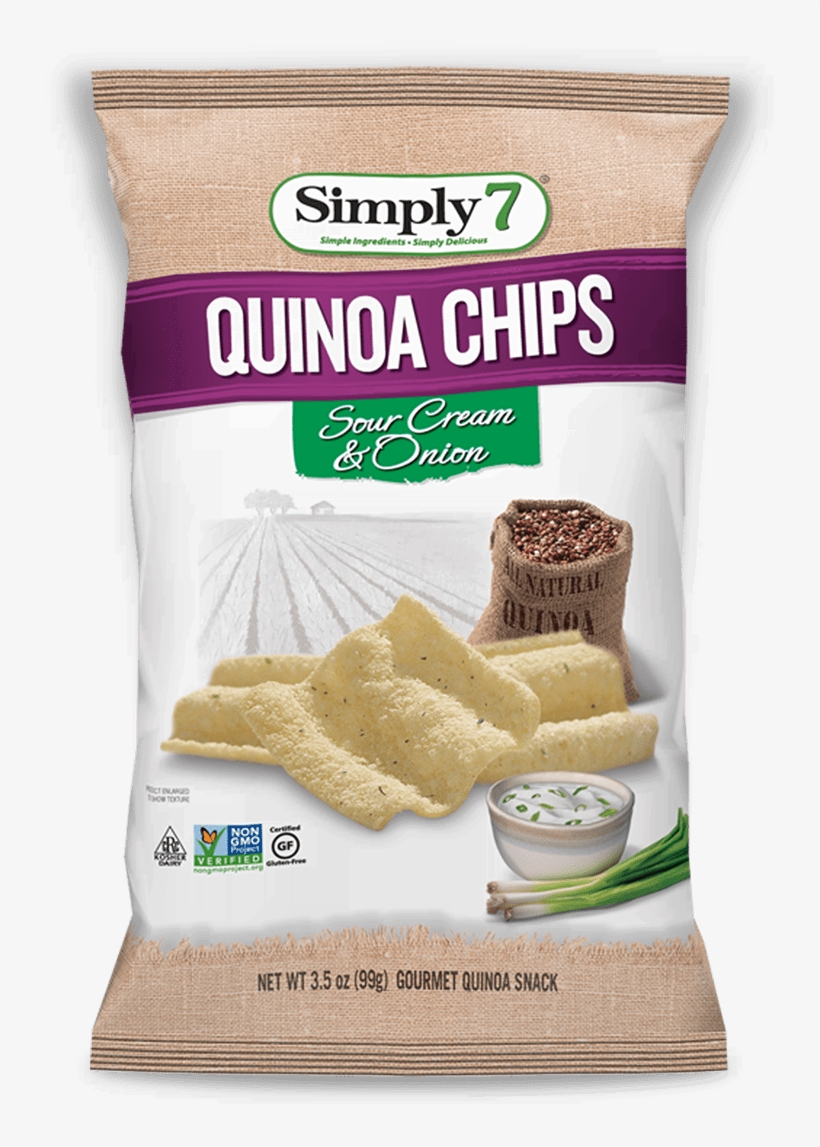 Buy Now - Simply 7 Quinoa Chips Sour Cream And Onion, transparent png #4122968